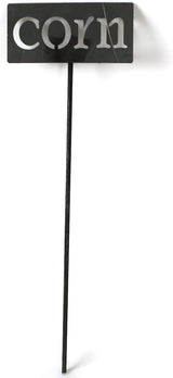 Classic Metal Garden Markers 19 Inches Tall (corn, Raw, Unfinished Steel (will rust with time))