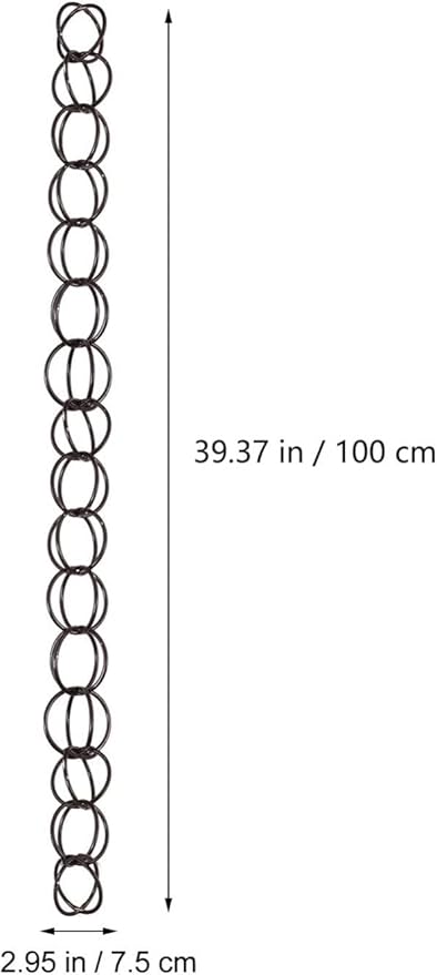 Rain Water Chain Rain Chain Japanese Decor 1M Length Drainage Rain Chain Copper Rain Chains Villa Decoration Rain Chain Divert Water Functional and Decorative Replacement for Gutters