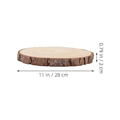 SUPVOX Garden Stepping Stones 11 Inch Wooden Chip Decoration for Outdoor Lawn Pathways and Walkway Landscaping