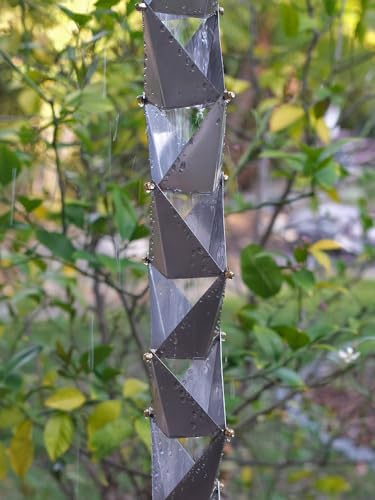 Nutshell Stores Origami Rain Chain - Stainless Steel - 12 Feet