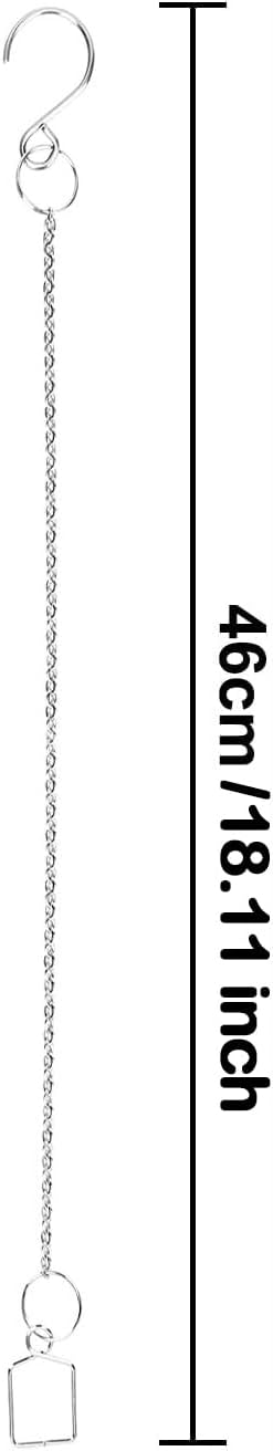 MerryNine 10pcs Sun Shine Catcher Chains for Pendant Prisms, 18.11 inch Prismatic Ball Suspension Chain with Hook for Crystal Prism Decoration DIY Crystal Decoration (10PCS)