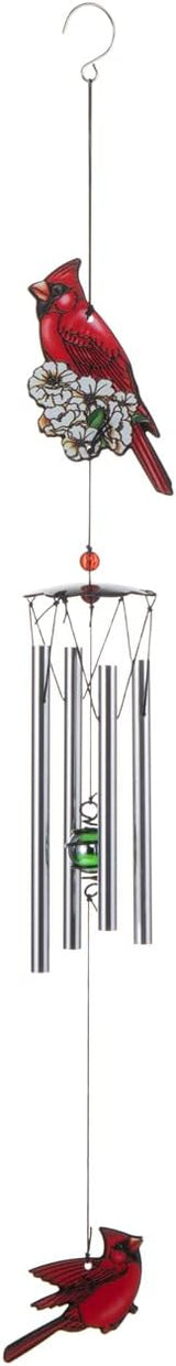 Cardinal Bird Wind Chime, Red Bird Wind Chimes Outdoor Decorations, Garden Backyard Church Hanging Decor