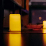 Waterproof LED Flameless Candles - 3x4" Remote Timer 2-Pack
