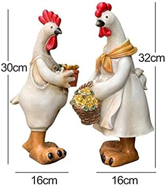 Garden Ornaments Outdoor Resin Garden Ornament Hand-Painted Creative Animal Zodiac Ornaments Sculpture Outdoor Garden Housewarming Gift Garden Ornaments