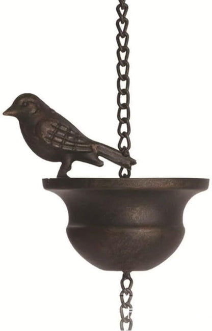 Decorative Metal Bird Rain Chain for Balconies and Porches Transform Your For Outdoor Area into a Relaxing Retreat