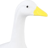 7 Inch White Goose Statue Resin Figurine Lifelike Desktop Animal Ornament for Home Garden Outdoor Decor, Perfect for Porch Lawn Patio Backyard Farm Theme Decoration, Collectible Craft Sculpture