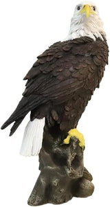 Bald Eagle Garden Statues, Outdoor Resin Sculptures, Christmas Animal Decor for Patio Porch Yard, Home Garden Desk Office Decor Art Figurine Ornament