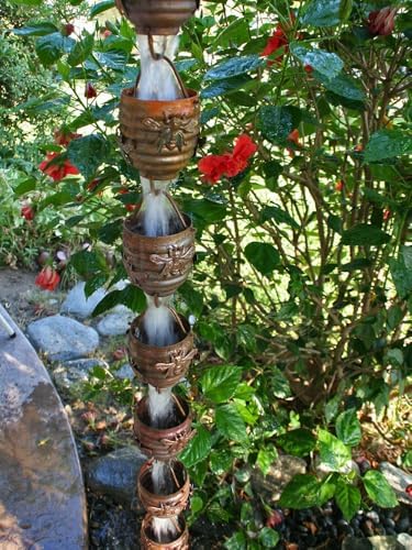 Nutshell Stores Honeybee & Hive Copper Rain Chain - Copper - 10 Feet