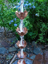 Nutshell Stores Buddha Cups Copper Rain Chain - Copper - 16 Feet