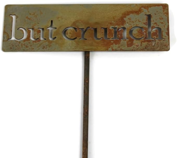Classic Metal Garden Markers Clearance Items 20 to 33 Inches Tall (but crunch, Naturally Rusted)