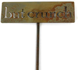 Classic Metal Garden Markers Clearance Items 20 to 33 Inches Tall (but crunch, Naturally Rusted)