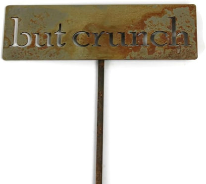Classic Metal Garden Markers Clearance Items 20 to 33 Inches Tall (but crunch, Naturally Rusted)