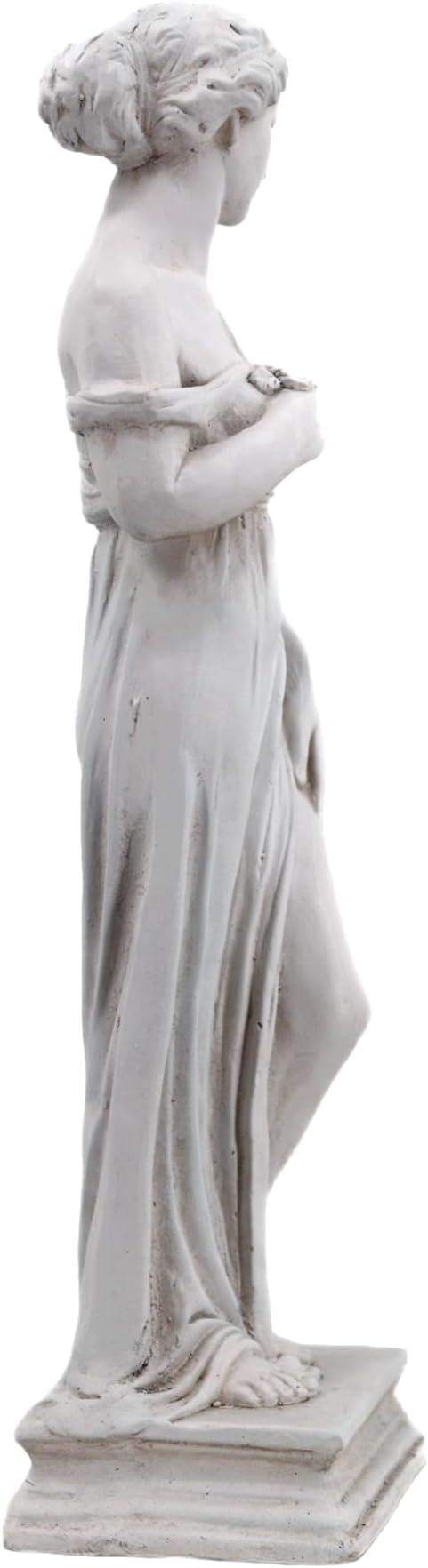 GENUINQ Outdoor Garden Statue Nymph Sculpture Goddess of Greek Mythology Roman Style Outdoor Patio Yard Lawn Porch Decor 32 Inch Ivory