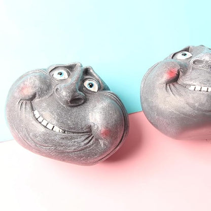1pc Contemporary Style Funny Rock Figurine - Resin Garden Lawn Statue, Outdoor Patio Sculpture, Quirky Home Decor Craft for Various Rooms, Easter, Hanukkah, Thanksgiving, No Electricity Needed