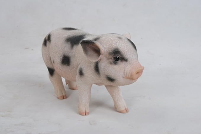 Hi-Line Gift Ltd Standing Baby Pig with black Spots