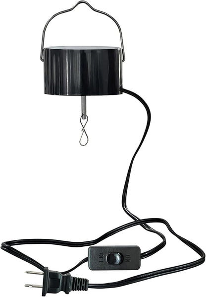 Goolyrusim Hanging Display Motor Plug in, Mount Electric Motor, Slow Rotating Motor, Mirror Disco Ball Socket Operated Revolving Motor for Wind Spinner Chime Sun Catcher Baby Crib Spinning Art