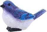 Blue Cute Mini Bird Decorative Fairy Garden Miniatures, Resin Crafts DIY Succulent Plant Bonsai Figurines Garden Decorations Accessories Outdoor Statues for decorating tabletops, terraces, lawns
