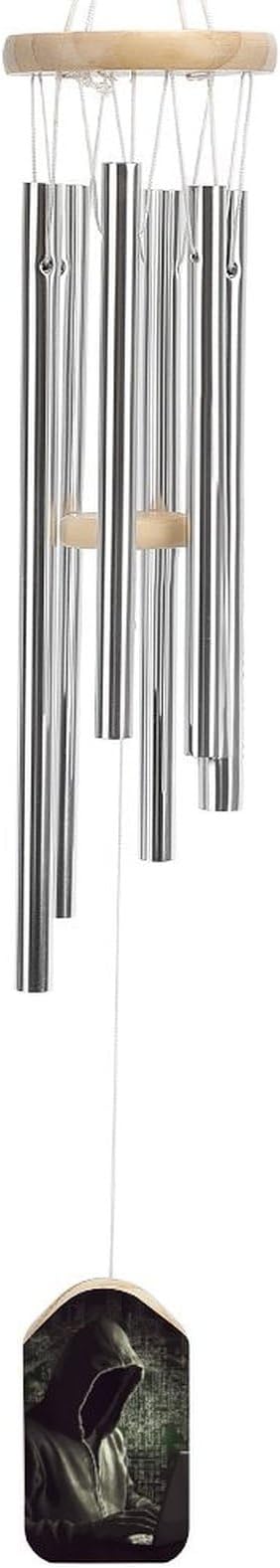Large Aluminium Wind Chimes 20.5" Inches Hacker Wind Chimes for Outside Memorial Wind Chimes Sympathy Wind Chime for Outdoor Garden Patio Decoration