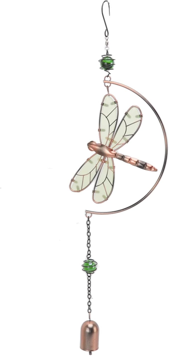 Dragonfly Wind Chimes Garden Gifts, Window Hanging Ornaments, Outside Wind Chimes Dragonfly Ornaments with , Garden Suncatchers Home Decoration for Balcony, Yard, Patio