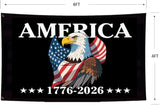 250 Years Of Freedom Black Flags 4X6Ft, 1776-2006, 250th Birthday Flag, Double Side Printed, Men Women Banner,Vibrant Colors, Double Stitched with 2 Brass Grommets, Bar Garden Street Decoration, GYM, Office Decor,Indoor Outdoor Use,Gifts. (4X6FT)