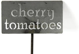 Classic Metal Garden Markers 19 Inches Tall (cherry tomatoes, Raw, Unfinished Steel (will rust with time))