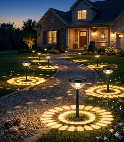 Solar Pathway Lights - Warm White 8 Pack