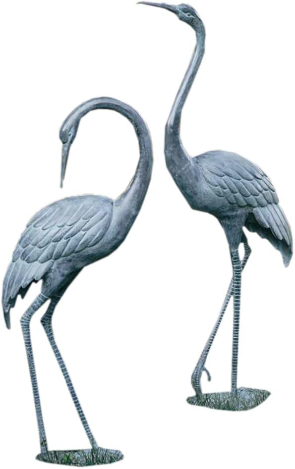 SPI Home 31291 Medium Garden Crane Pair Sculpture