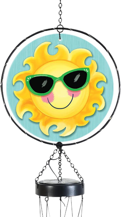 Briarwood Lane Hello Summer Sun Illuminated Wind Chime
