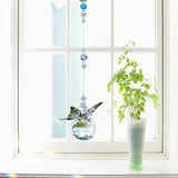 WEISIPU Crystal Hanging Decorations - Hanging Ornament Crystals Butterfly Suncatchers with Clear Crystal Ball for Home, Office, Garden Decoration, Window Decorations Hanging