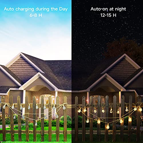 Solar Outdoor String Lights - 20Ft Vintage Hemp Rope