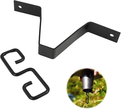 Rain Chain Gutters Adapter Clip, V Shaped Hook Hanger for Rain Chimes Downspout in Gardens, Patios, Roof Drainage, Balcony Water Features & Japanese-Style Landscaping