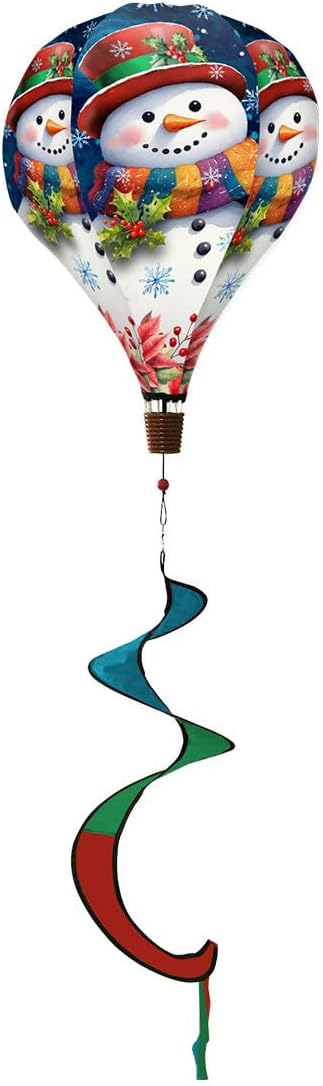 Briarwood Lane Friendly Snowman Hot Air Balloon Spinner