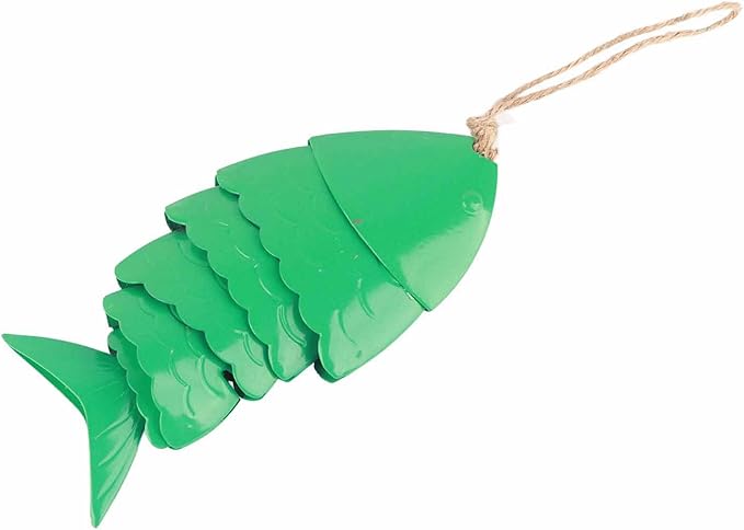 Yosoo Colorful Koi Fish Wind Chime, Metal Crafts with Relaxing Tones for Outdoor Decoration, Perfect for Garden and Patio (1)