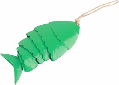 Yosoo Colorful Koi Fish Wind Chime, Metal Crafts with Relaxing Tones for Outdoor Decoration, Perfect for Garden and Patio (1)