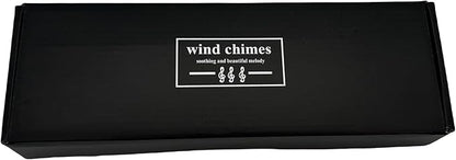 26 Inch Black Wind Chimes for Outside, Soft Tone Metal Wind Chimes for Garden Decor, Small to Medium Outdoor Chimes for Patio, Balcony, Housewarming Gift