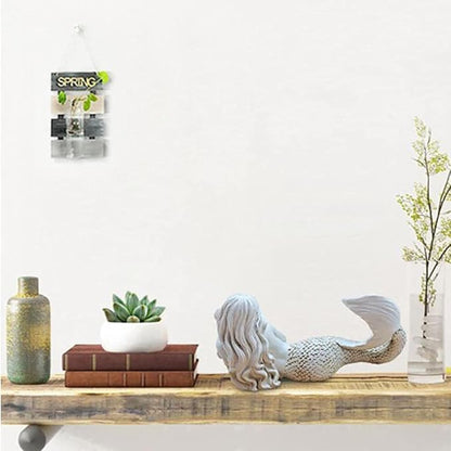 Statue Home Decor, Lying Garden Sculpture Figurine Statue Modern Art Ornament for Garden Home Office Desktop Decoration