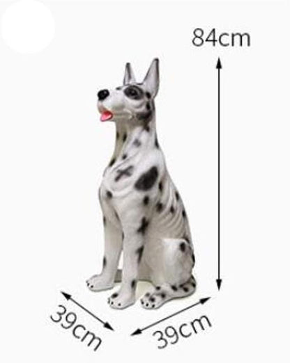 Outdoor Statues Dog Statue Outdoor Sculpture Resin Lawn Ornaments Decor - Best Indoor Outdoor Figurines for Patio Yard and House,