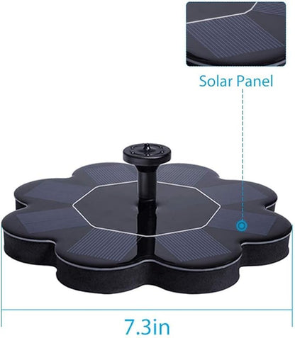 Qualife Solar Water Fountains Outdoor, Solar Powered Fountain Pump for Bird Bath,1.6W Solar Pond Fountain Pump for Garden Decor,Birdbath Pond Pool .