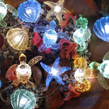 Solar String Lights - 40LED Ocean Nautical Waterproof 14ft