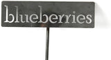 Classic Metal Garden Markers 19 Inches Tall (blueberries, Raw, Unfinished Steel (will rust with time))