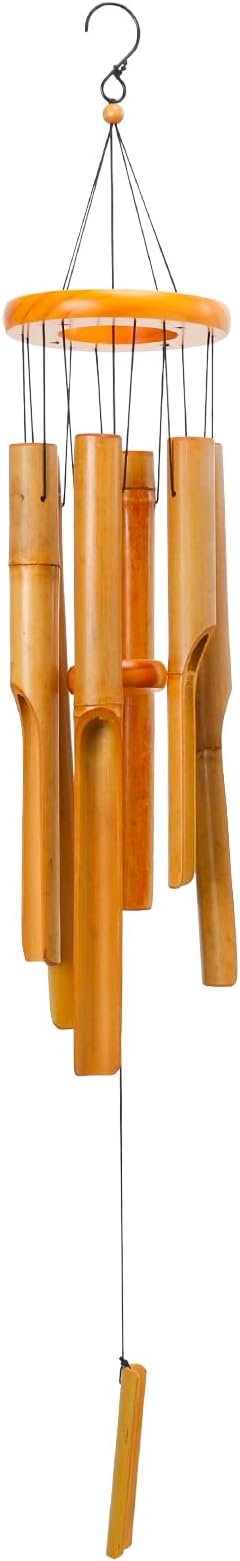 MUMTOP Bamboo Wind Chimes for Outside-Wooden Wind Chime - 33 Inch Bamboo Chimes for Outdoors,Patio,Garden,Yard,Home,Tree Decor