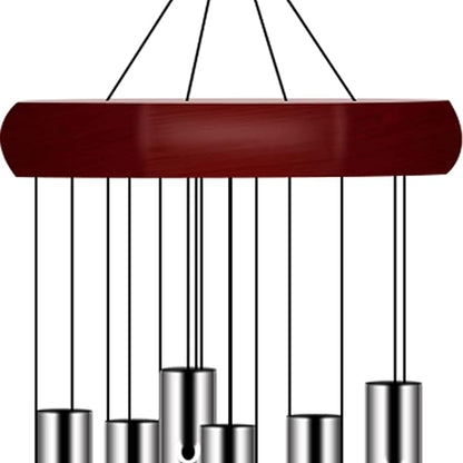 4 Pack Pgzsy Memorial Wind Chimes Outdoor Large Deep Tone, Outdoor Sympathy Wind-Chime Personalized with 6 Tuned Tubes, Elegant Chime for Garden Patio Balcony and Home