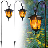 Solar Flame Hanging Lights - 2 Pack with 38" Hooks