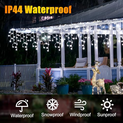 128 Functions 504 LED Christmas Lights - 52FT, 16 Colors, 8 Modes, Timer