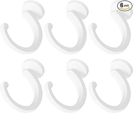 Aidoclip 6pcs Ceiling Hooks for Hanging Plants,Hanging Hanging Lights Metal Small Hooks,Indoor Outdoor Wall Heavy Duty Plant Hanger Swag Hook