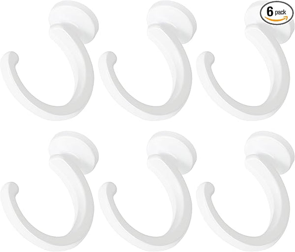 Aidoclip 6pcs Ceiling Hooks for Hanging Plants,Hanging Hanging Lights Metal Small Hooks,Indoor Outdoor Wall Heavy Duty Plant Hanger Swag Hook