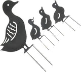 Iron Garden Ornament Wrought Metal Family Decor for Outdoor Lawn and Backyard Landscaping