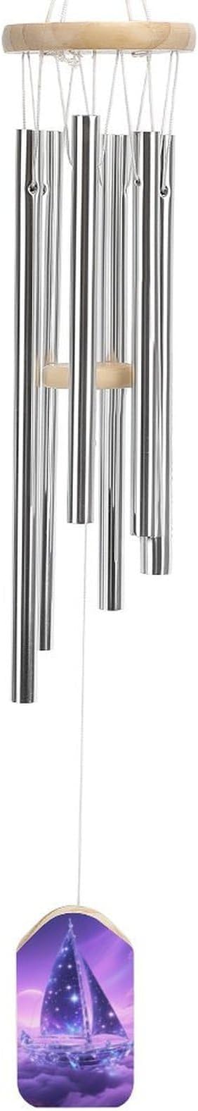 Wind Chimes for Outside Metal Wind Chimes Cosmic Sailing Ship Garden Backyard and Patio Decoration
