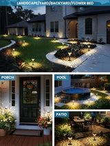 Solar Pathway Lights - Waterproof Warm White 8Pack