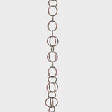 Rain Chains for Gutters Downspouts Outside-Decorative Rain Chain Metal Cups,Adjustable Hanging Rain Hutter Chain,Replacement for Downspout,Vintage Copper Rain Catcher bronze-5m(16.5ft)